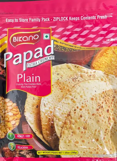 [70456] Bikano Papad Plain 200g